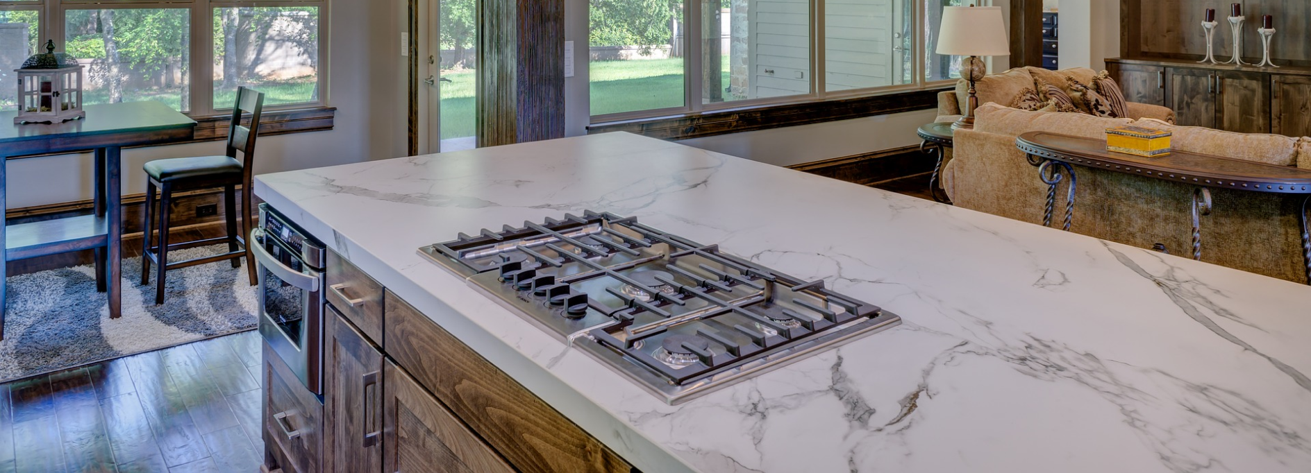 Mermer desenli laminat tezgah