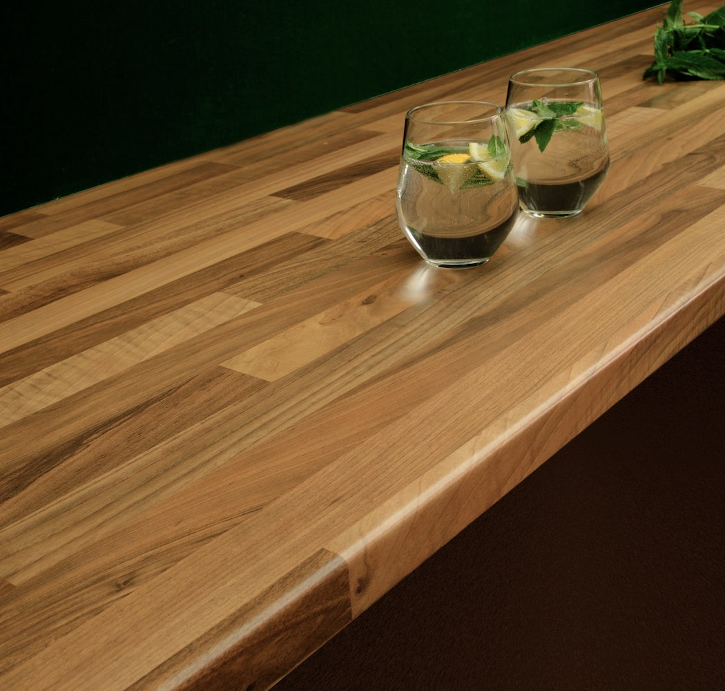 Ahşap (Ceviz) laminat tezgah